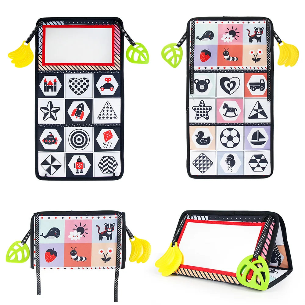 Baby Cloth Book with a built-in mirror