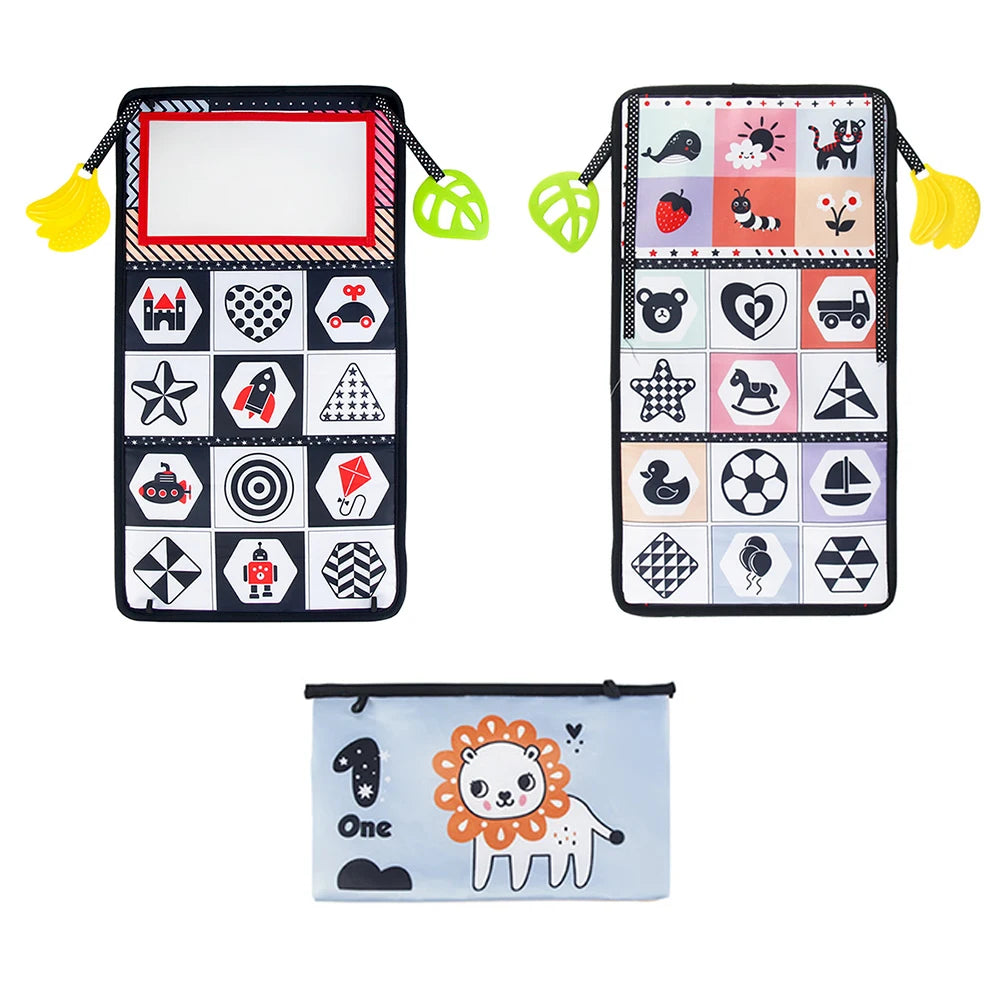 Baby Cloth Book with a built-in mirror
