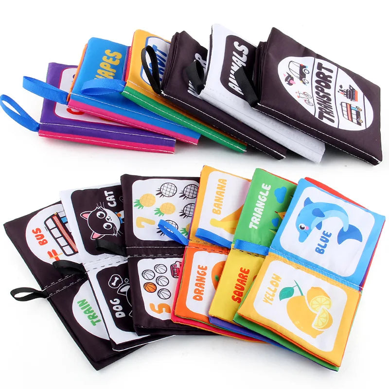 4 Pages Early Childhood Learning Cloth Book
