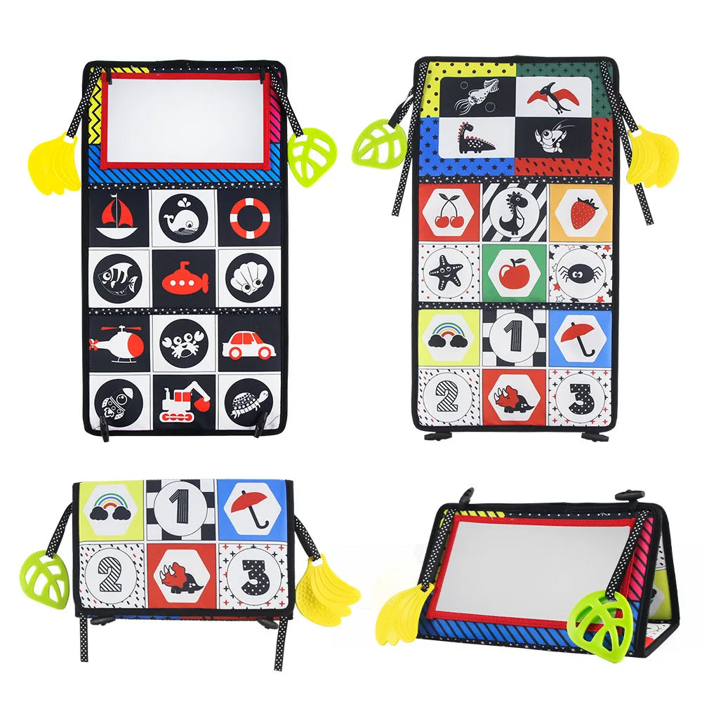 Baby Cloth Book with a built-in mirror