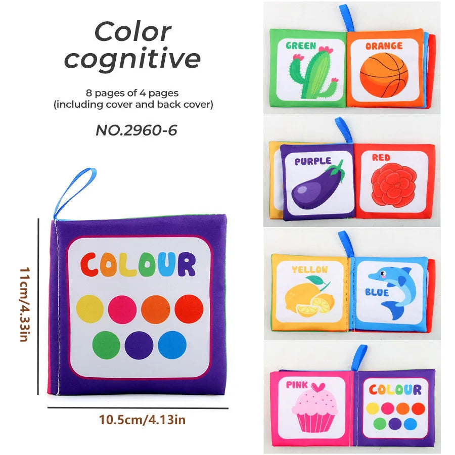4 Pages Early Childhood Learning Cloth Book