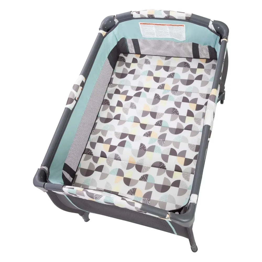 Portable Pack and Play Crib with Parent Organizer, Bassinet, and Travel Bag