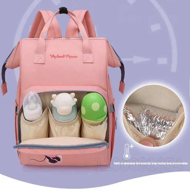 Large Disney Waterproof Diaper Bag for Baby Boy or Girl
