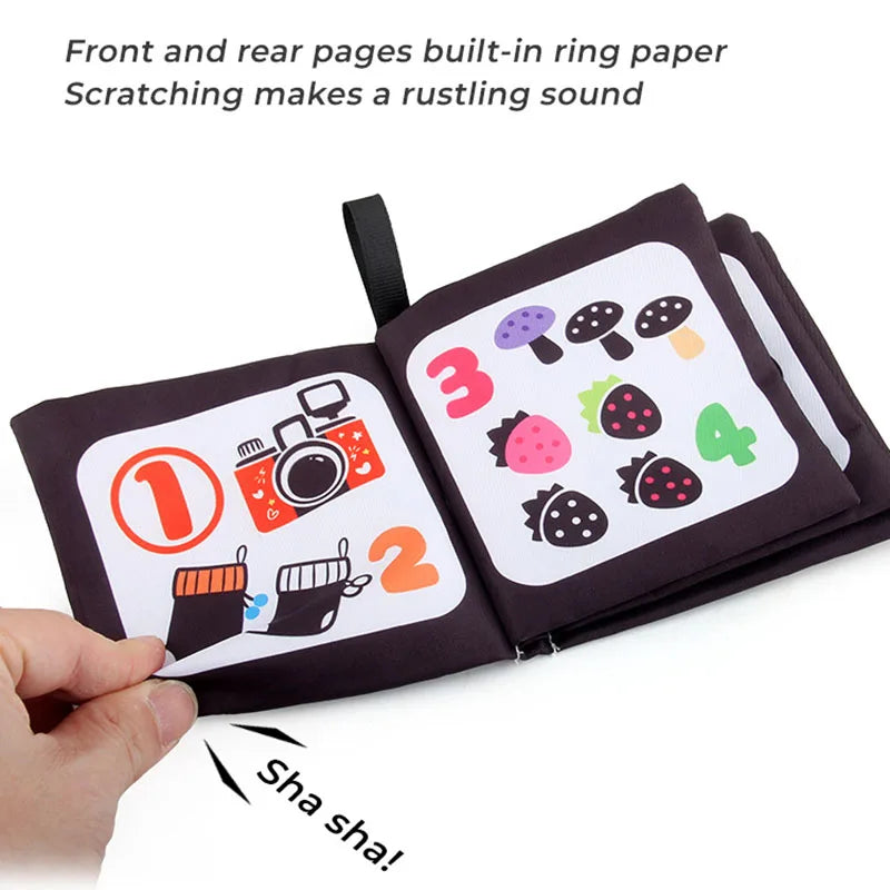 4 Pages Early Childhood Learning Cloth Book