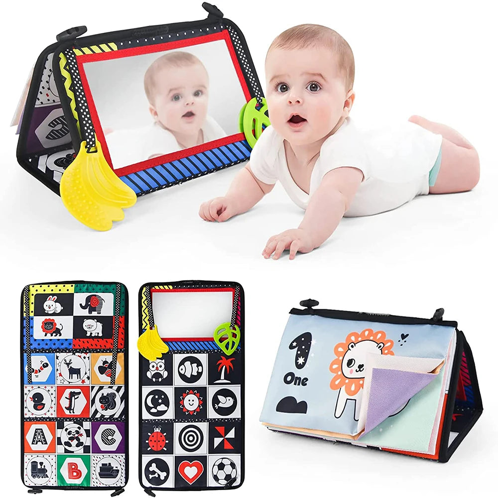 Baby Cloth Book with a built-in mirror
