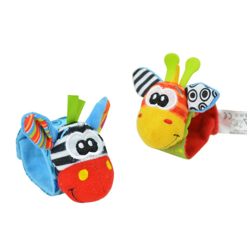2 Pc. Baby Stuffed Animals Rattle Toys