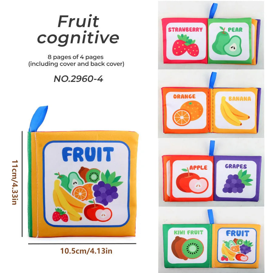 4 Pages Early Childhood Learning Cloth Book