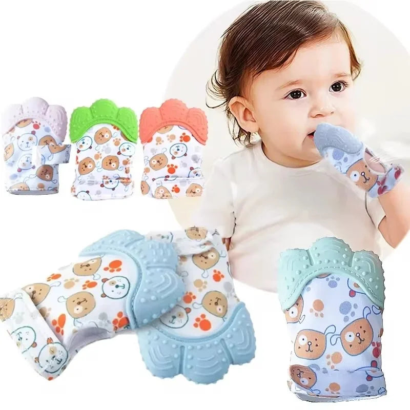 Newborn Teething Silicone Mittens