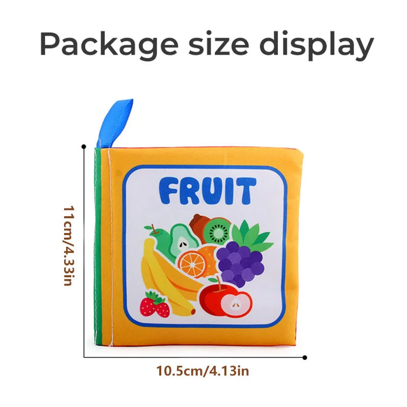 4 Pages Early Childhood Learning Cloth Book