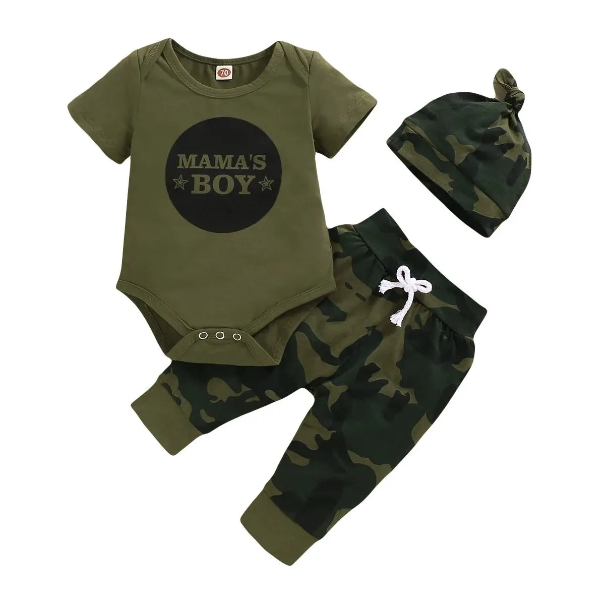 Adorable 3 Pc Infant/Toddler Camouflage Outfit.