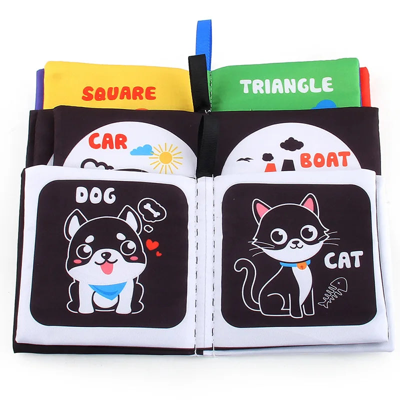 4 Pages Early Childhood Learning Cloth Book