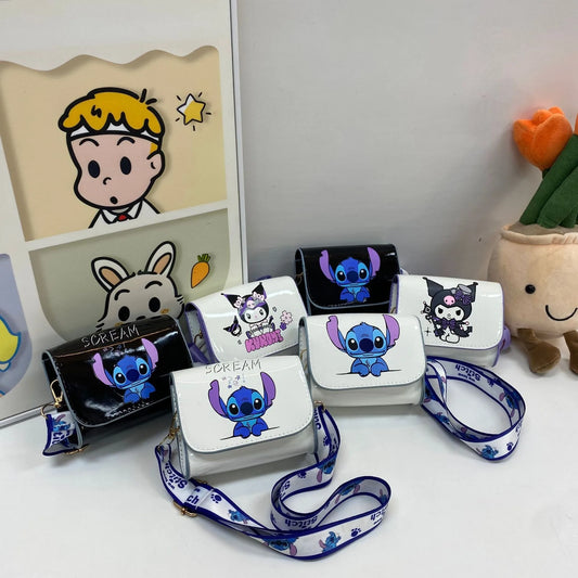 Little Girl's Cute Anime Kuromi/Stitch Crossbody Bag