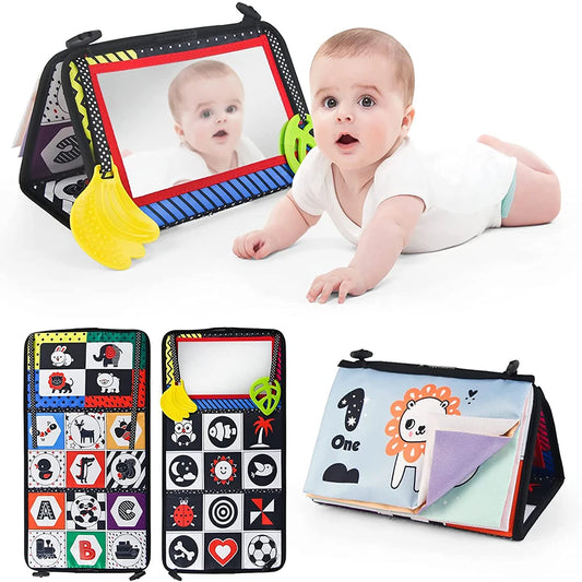 Baby Cloth Book with a built-in mirror