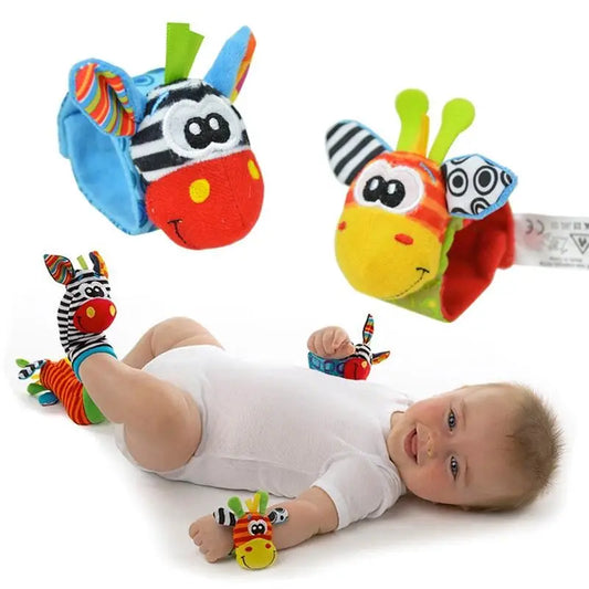 2 Pc. Baby Stuffed Animals Rattle Toys