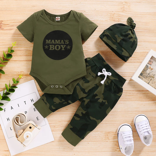 Adorable 3 Pc Infant/Toddler Camouflage Outfit.