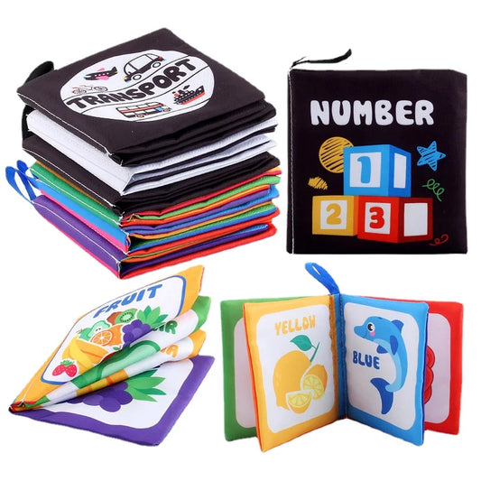 4 Pages Early Childhood Learning Cloth Book